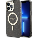 Apple iPhone 13 Pro Uyumlu Kılıf GUESS M-safe Şarj Özellikli Glitter Kapak