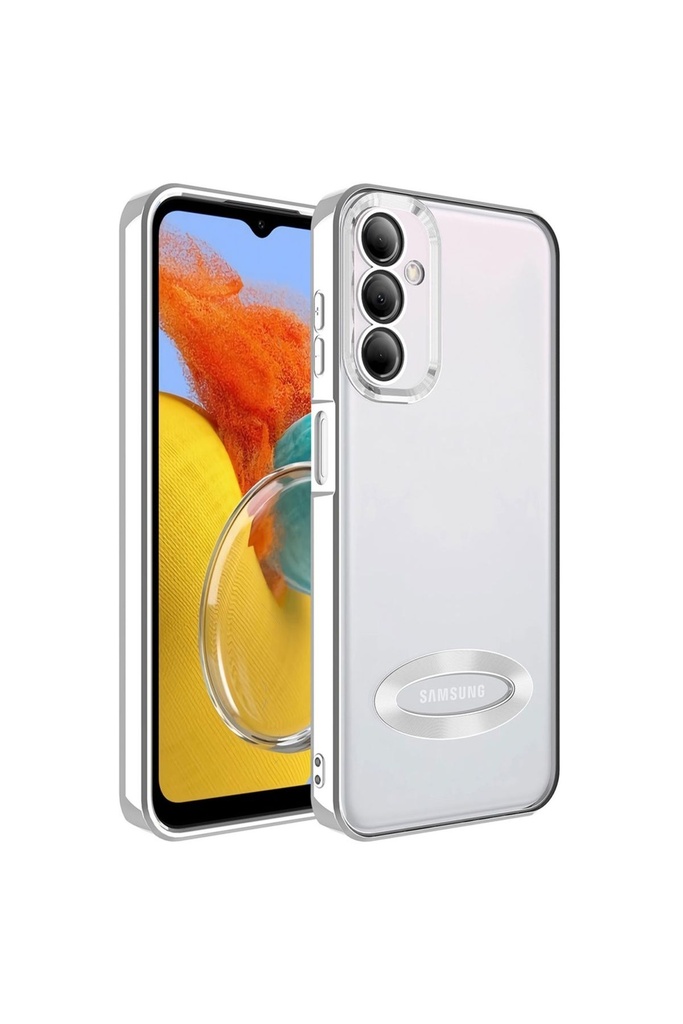 Samsung Galaxy M14 Uyumlu Kılıf Kamera Korumalı Logo Gösteren Zore Omega Kapak