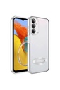 Samsung Galaxy M14 Uyumlu Kılıf Kamera Korumalı Logo Gösteren Zore Omega Kapak