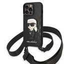Apple iPhone 14 Pro Uyumlu Kılıf Karl Lagerfeld Boyun Askılı Karl Dizayn Kapak