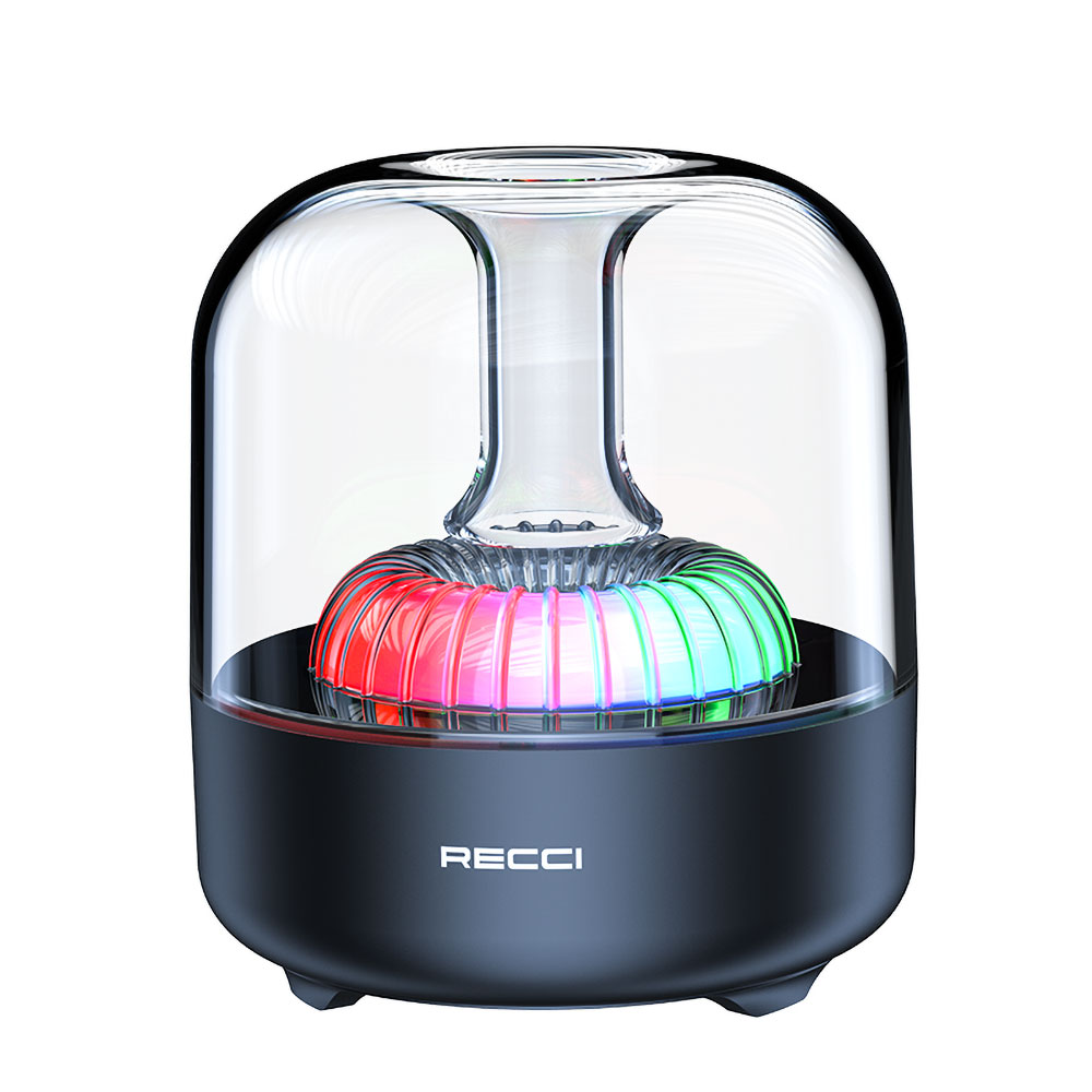 [ZTA90741] Recci RSK-W31 Amber Serisi FM/TF/AUX Hi-Fi RGB Işıklı Wireless Bluetooth 5.0 Speaker Hoparlör 5W 500mAh