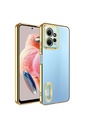 Xiaomi Redmi Note 12 4G Uyumlu Kılıf Kamera Korumalı Logo Gösteren Zore Omega Kapak