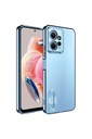 Xiaomi Redmi Note 12 4G Uyumlu Kılıf Kamera Korumalı Logo Gösteren Zore Omega Kapak