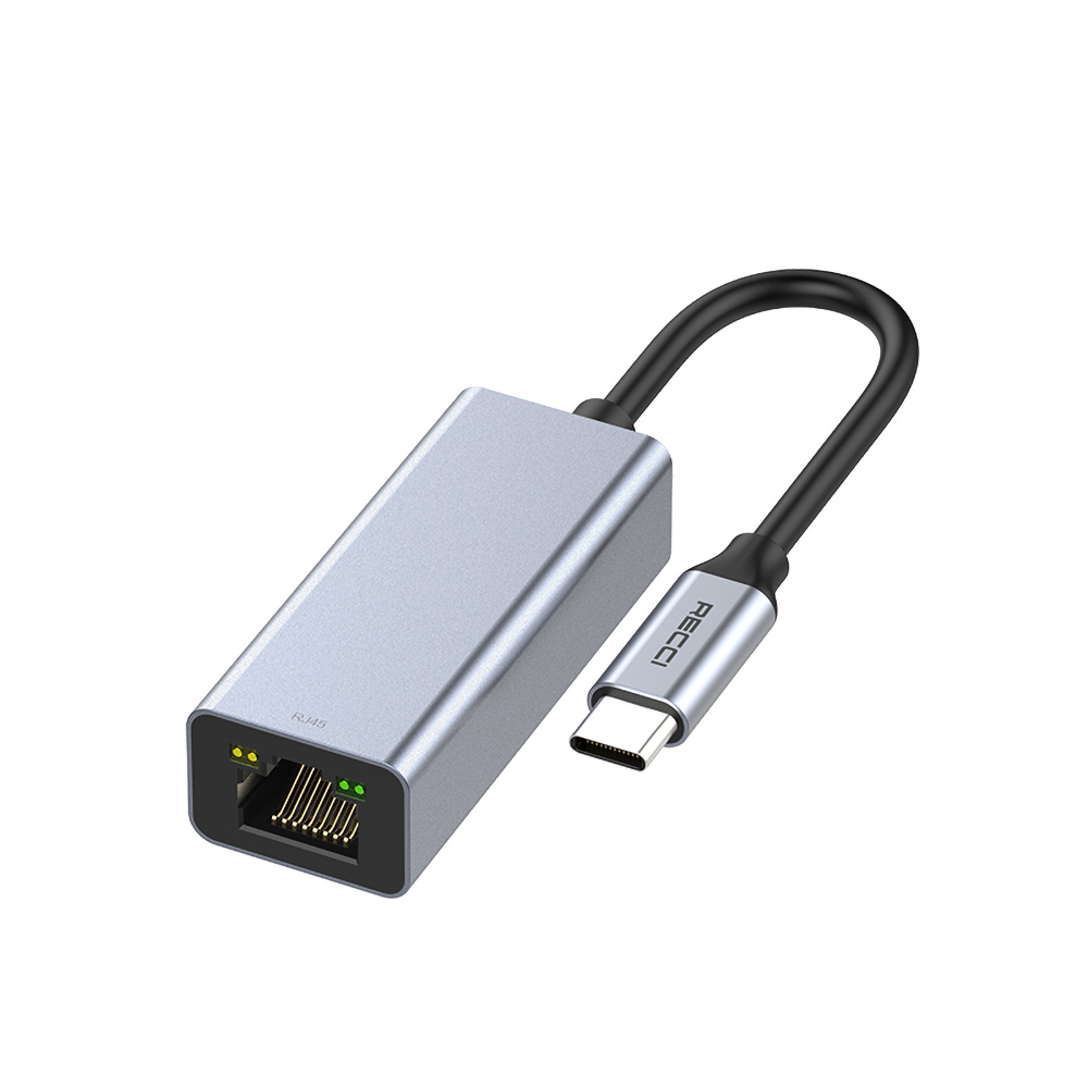 [ZTA90767] Recci RH10 RJ45 to Type-C Ethernet Dönüştürücü Kablo 100Mbps 80mm