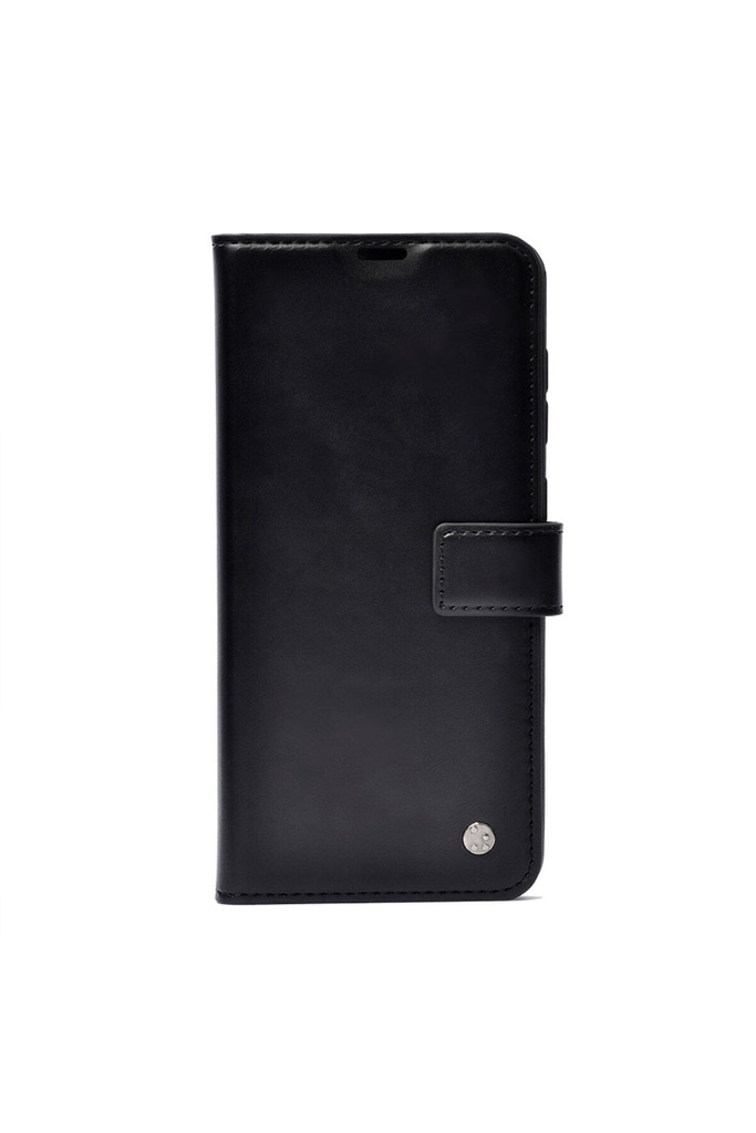 [RNZ-TA92948] Tecno Camon 19 Neo Uyumlu Kılıf Zore Kar Deluxe Kapaklı Kılıf (Siyah)