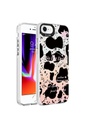 Apple iPhone SE 2022 Uyumlu Kılıf Mermer Desenli Zore Marbello Kapak