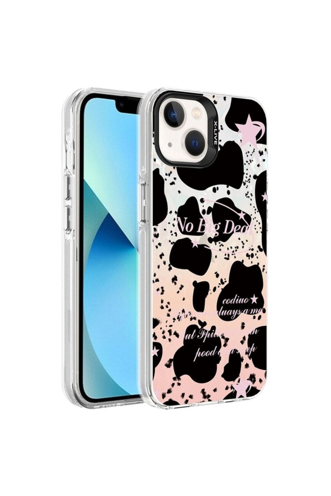 Apple iPhone 13 Uyumlu Kılıf Mermer Desenli Zore Marbello Kapak