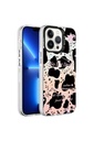 Apple iPhone 13 Pro Max Uyumlu Kılıf Mermer Desenli Zore Marbello Kapak
