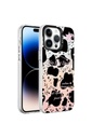 Apple iPhone 14 Pro Uyumlu Kılıf Mermer Desenli Zore Marbello Kapak