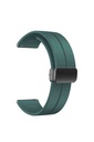 Samsung Gear S2 20mm Uyumlu Kordon Silikon Metal Mıknatıslı Toka Zore KRD-84 Kayış