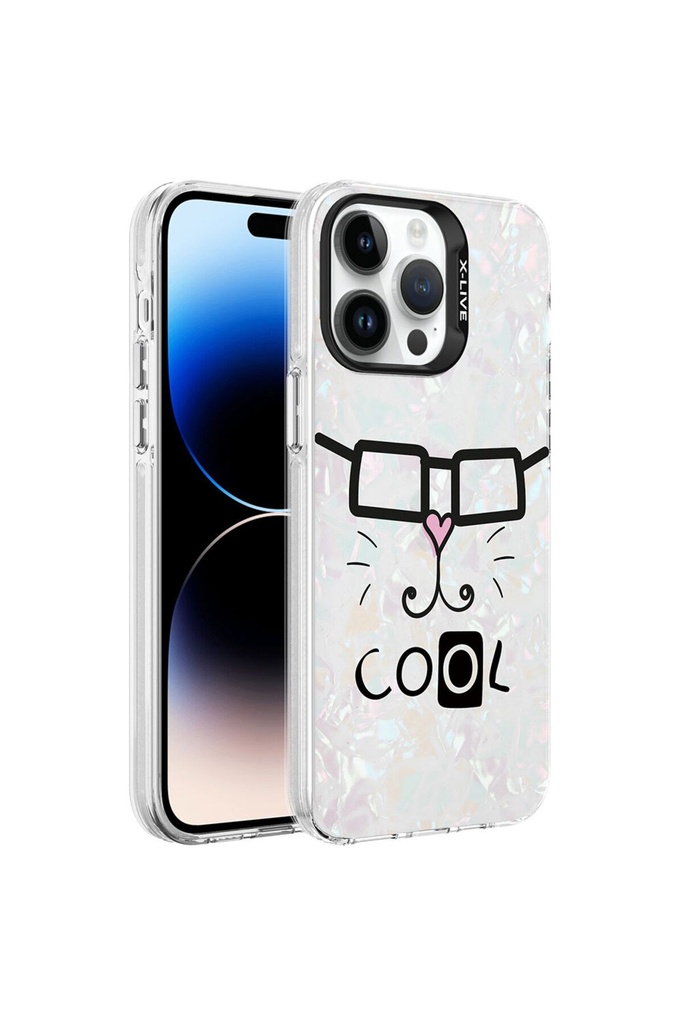 Apple iPhone 14 Pro Max Uyumlu Kılıf Mermer Desenli Zore Marbello Kapak