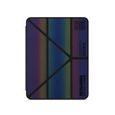 Apple iPad Air 10.9 2022 (5.Nesil) Uyumlu Kılıf SkinArma Holografik Tasarımlı Arkası Şeffaf Çıkarılabilir Magnetik Kira Kobai Kılıf