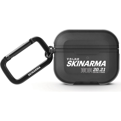 [ZTA90991] Apple Airpods 3. Nesil Uyumlu Kılıf SkinArma Transparan Mat Tasarım Kinzoku Kılıf (Siyah)