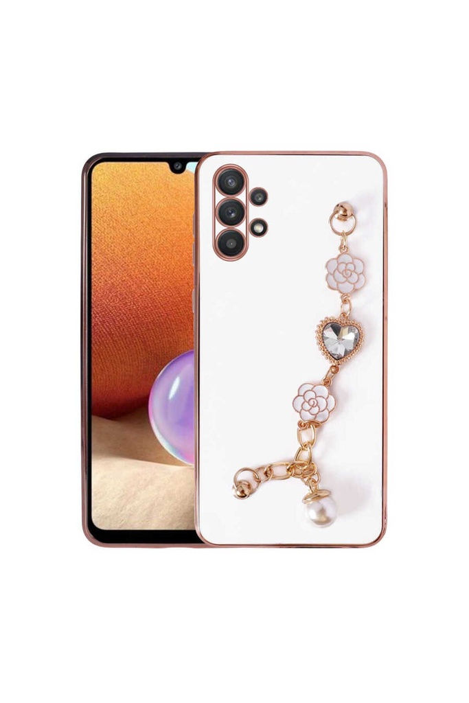 Samsung Galaxy A32 4G Uyumlu Kılıf El Tutamaçlı Kamera Korumalı Zore Taka Silikon Kapak