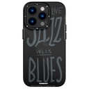 Apple iPhone 14 Pro Max Uyumlu Kılıf Şeffaf Renkli Yazı Temalı Tasarım YoungKit Jazz Serisi Kapak