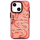 Apple iPhone 13 Uyumlu Kılıf Şeffaf Renkli Yazı Temalı Tasarım YoungKit Jazz Serisi Kapak