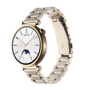 Huawei Watch GT 4 41mm Uyumlu 18mm Kordon Paslanmaz Metal Baklalı Tasarım KRD-04 Kayış