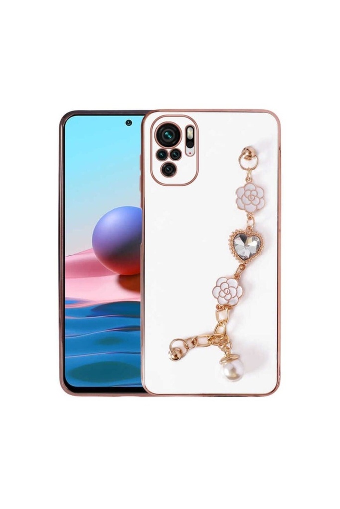 Xiaomi Redmi Note 10 Uyumlu Kılıf El Tutamaçlı Kamera Korumalı Zore Taka Silikon Kapak