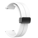 Huawei GT2 46mm 22mm Uyumlu Kordon Silikon Metal Mıknatıslı Toka Zore KRD-84 Kayış