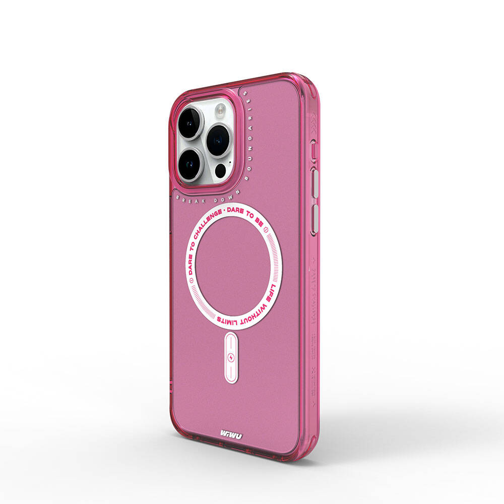 Apple iPhone 15 Pro Max Uyumlu Kılıf M-safe Şarj Özellikli Wiwu Basic Color J Serisi Kapak