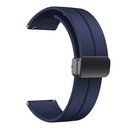 Xiaomi  Amazfit Pace 22mm Uyumlu Kordon Silikon Metal Mıknatıslı Toka Zore KRD-84 Kayış