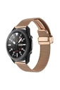 Samsung Gear S3 22mm Uyumlu Kordon Hasır Metal Mıknatıs Tokalı Zore KRD-85 Kayış