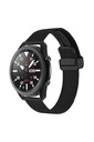 Samsung Gear S3 22mm Uyumlu Kordon Hasır Metal Mıknatıs Tokalı Zore KRD-85 Kayış