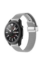 Samsung Galaxy Watch 46mm Uyumlu 22mm Kordon Hasır Metal Mıknatıs Tokalı Zore KRD-85 Kayış