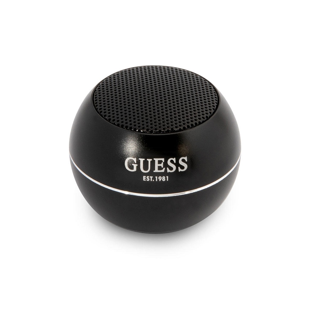 [ZTA91767] GUESS Alüminyum Alaşım Gövde Tasarımlı Mini Bluetooth Speaker (Siyah)