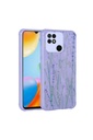 Xiaomi Redmi 10C Uyumlu Kılıf Simli Desenli Kamera Korumalı Parlak Zore Popy Kapak