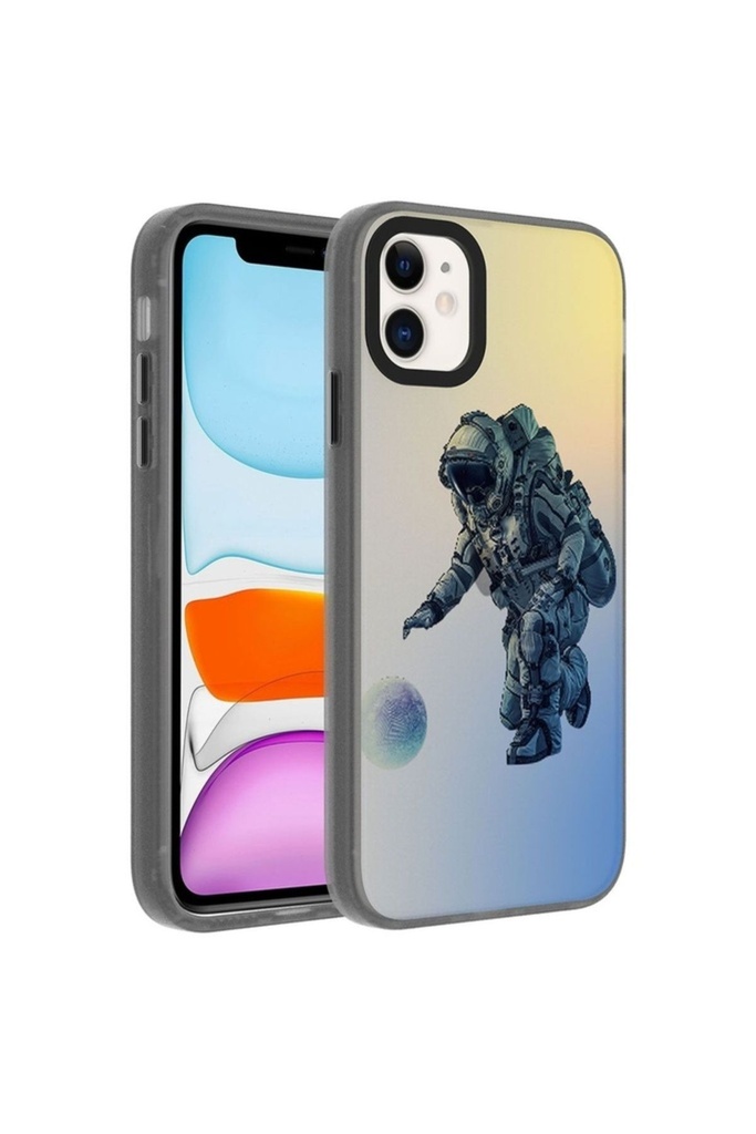 Apple iPhone 12 Uyumlu Kılıf Desenli Zore Dragon Sert Kapak