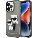 Apple iPhone 14 Pro Max Uyumlu Kılıf Karl Lagerfeld Transparan Simli K&C Dizayn Kapak