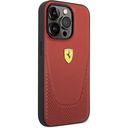 Apple iPhone 14 Pro Uyumlu Kılıf Ferrari Deri Delikli Dizayn Kapak