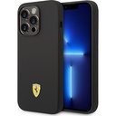 Apple iPhone 14 Pro Uyumlu Kılıf Ferrari M-safe Şarj Özellikli Silikon Metal Logo Dizayn Kapak