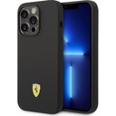 Apple iPhone 14 Pro Max Uyumlu Kılıf Ferrari M-safe Şarj Özellikli Silikon Metal Logo Dizayn Kapak