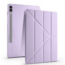 Samsung Galaxy Tab S9 FE Plus Uyumlu Kılıf Zore Tri Folding Kalem Bölmeli Standlı Kılıf