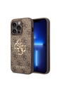 Apple iPhone 14 Pro Max Uyumlu Kılıf GUESS PU Deri Büyük Metal Logo Dizaynlı Kapak