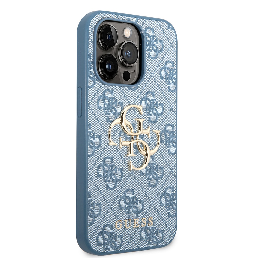 Apple iPhone 14 Pro Max Uyumlu Kılıf GUESS PU Deri Büyük Metal Logo Dizaynlı Kapak