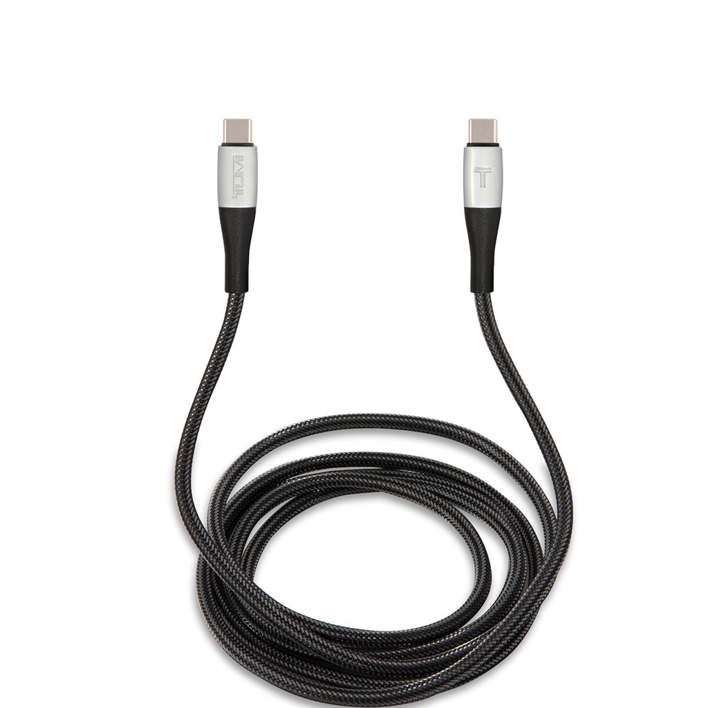 [ZTA91819] TUMI Hızlı Şarj Özellikli Naylon Örgü Tasarım Type-C To Type-C PD Kablo 1.5M