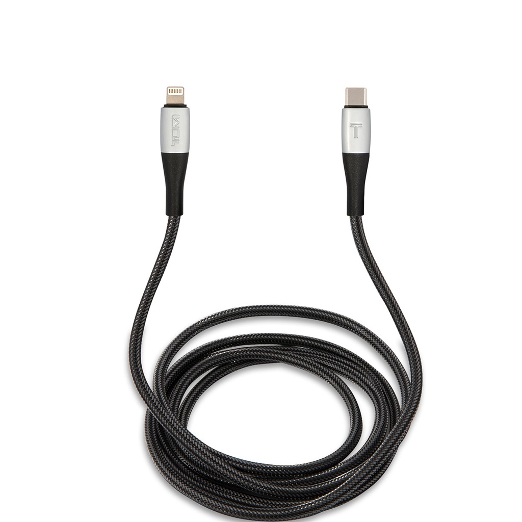 [ZTA91818] TUMI Hızlı Şarj Özellikli Naylon Örgü Tasarım Lightning To Type-C PD Kablo 1.5M MFI Lisanslı