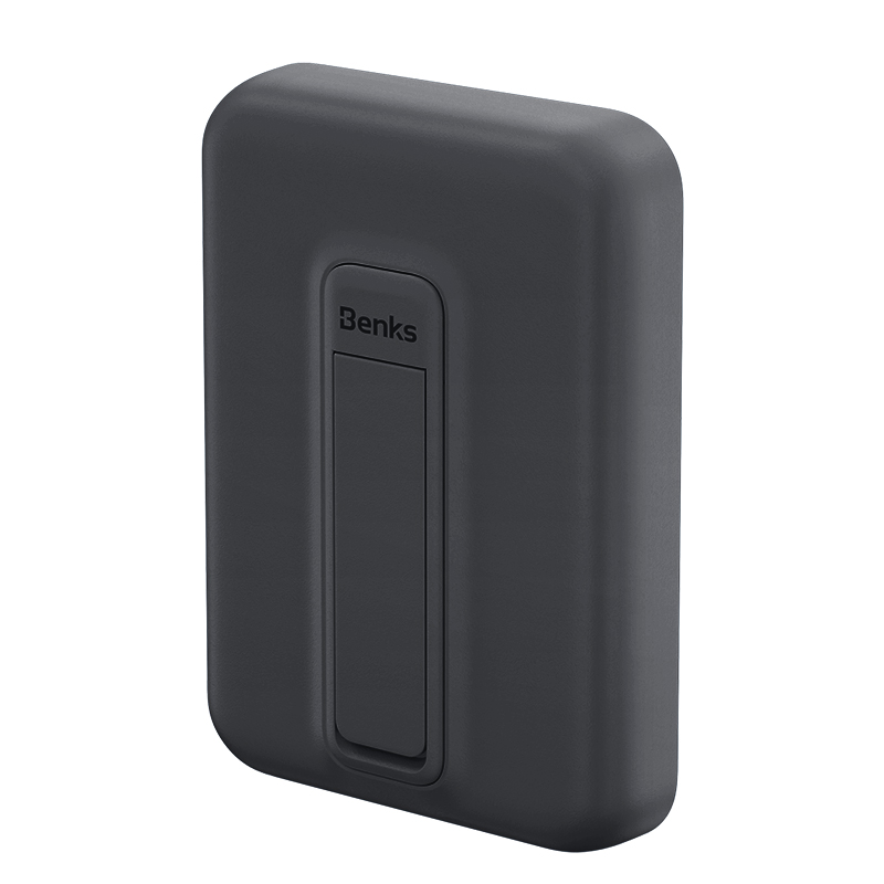 [RNZ-TA92198] Benks MP09 M-safe Magnetik Standlı İnce Tasarımlı Powerbank 6000mAh (Siyah)
