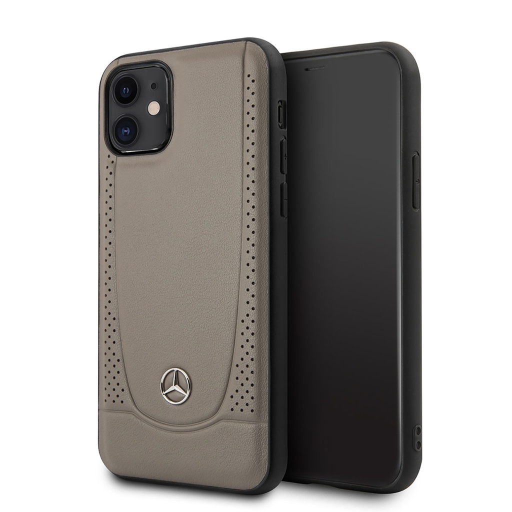 Apple iPhone 11 Uyumlu Kılıf Mercedes Benz Urban Sert Deri Dizayn Kapak