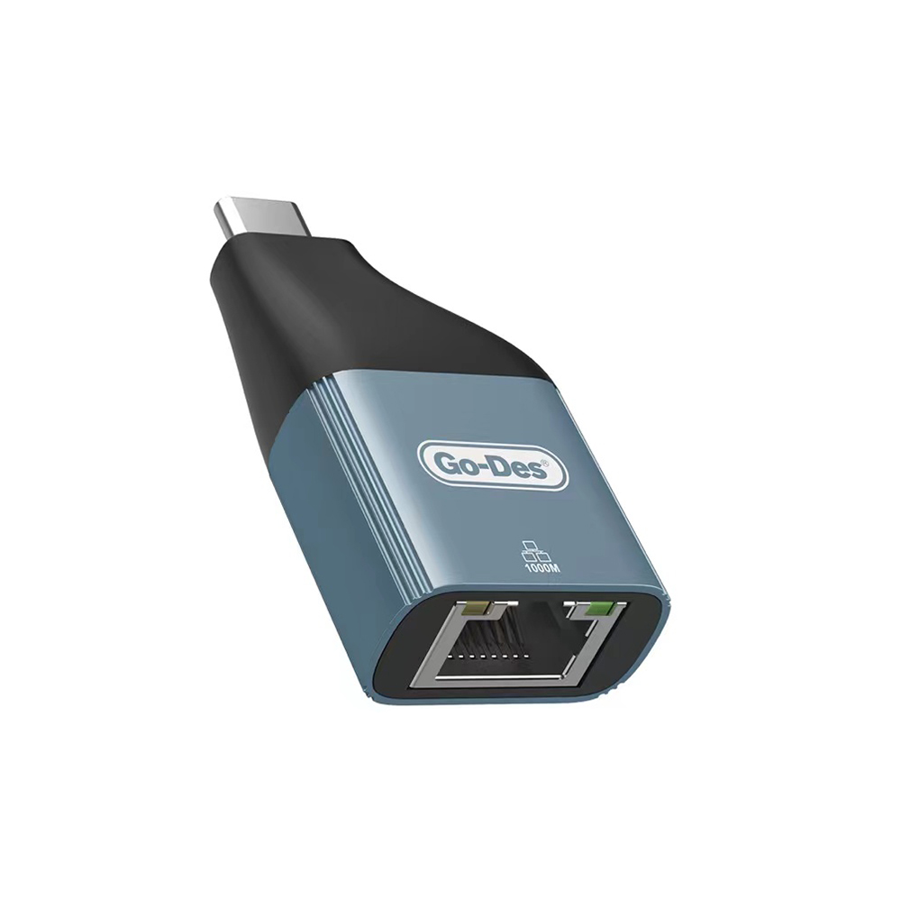 [RNZ-TA91914] Go Des GD-CT061 RJ45 to Type-C Ethernet Dönüştürücü OTG 100Mbps