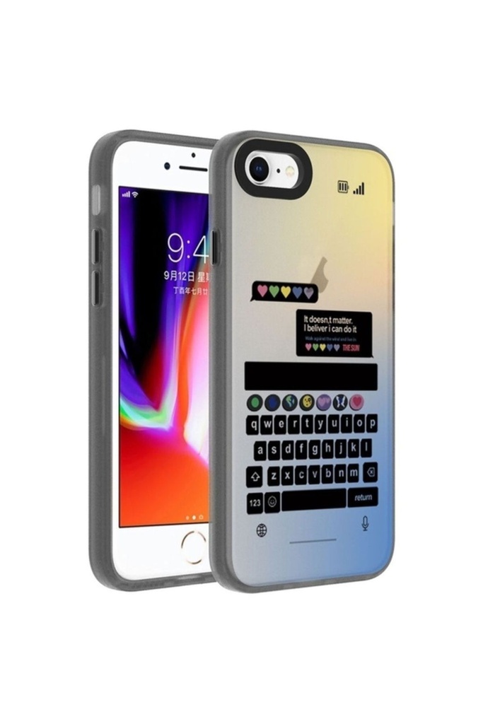 Apple iPhone SE 2020 Uyumlu Kılıf Desenli Zore Dragon Sert Kapak