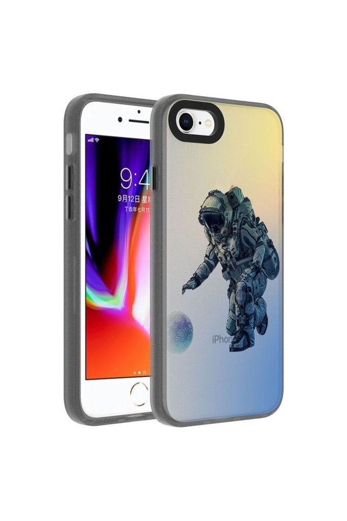 Apple iPhone SE 2022 Uyumlu Kılıf Desenli Zore Dragon Sert Kapak