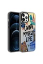 Apple iPhone 12 Pro Uyumlu Kılıf Desenli Zore Dragon Sert Kapak