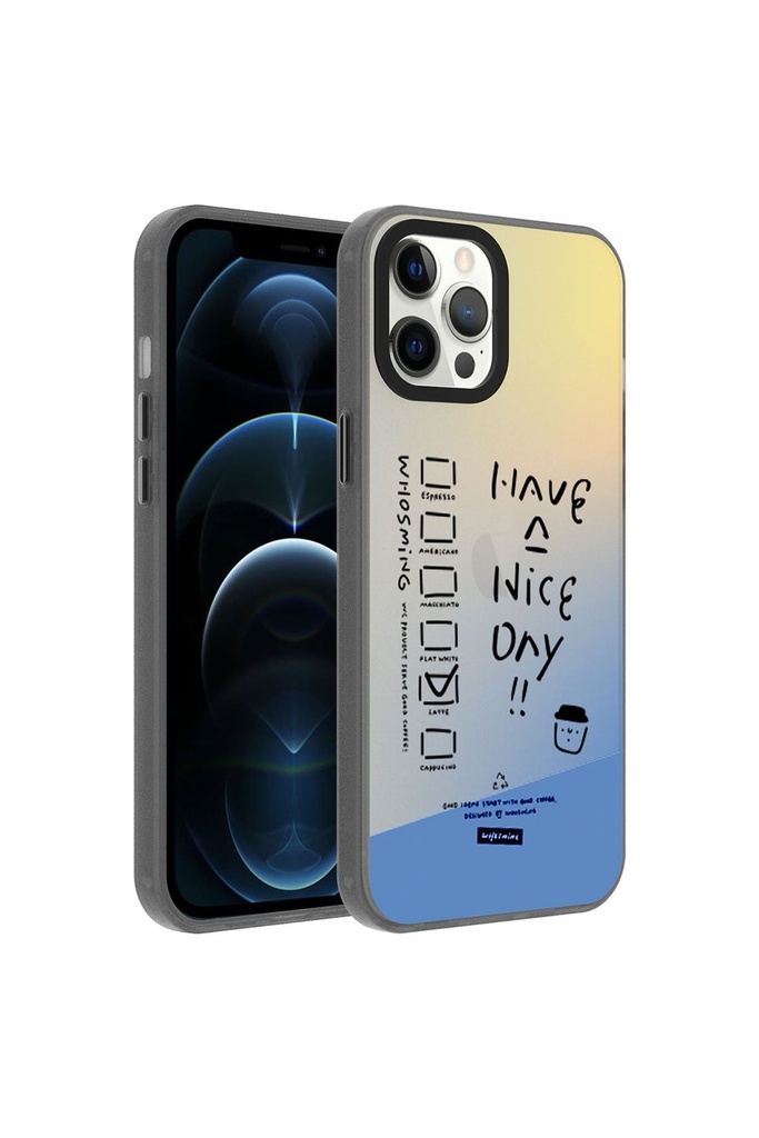 Apple iPhone 12 Pro Max Uyumlu Kılıf Desenli Zore Dragon Sert Kapak