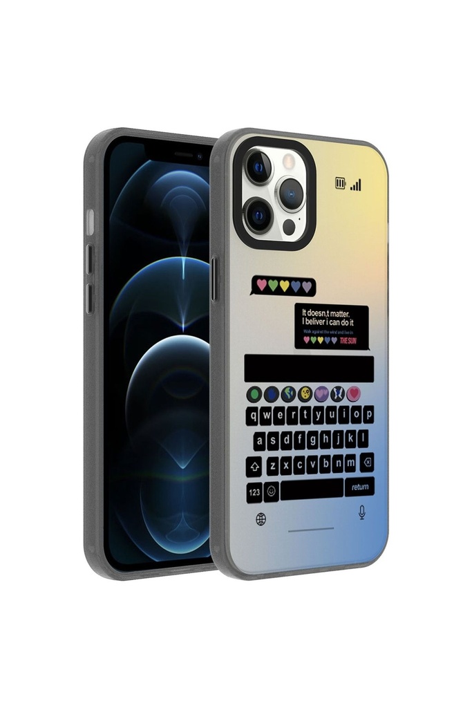 Apple iPhone 12 Pro Max Uyumlu Kılıf Desenli Zore Dragon Sert Kapak