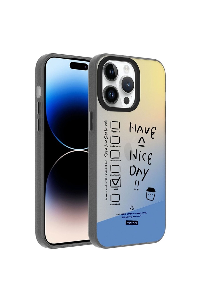 Apple iPhone 14 Pro Uyumlu Kılıf Desenli Zore Dragon Sert Kapak