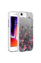 Apple iPhone 7 Uyumlu Kılıf Desenli Zore Silver Sert Kapak